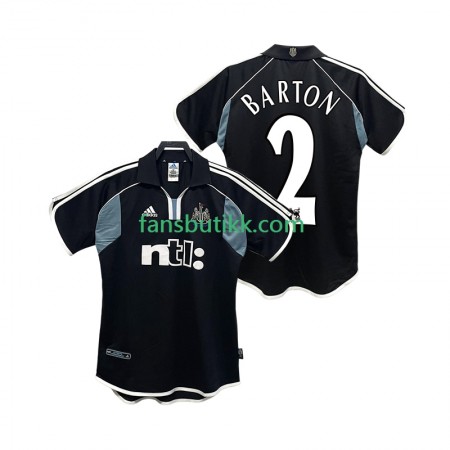 Fotballdrakt Newcastle United BARTON 2 2000 2001 Retro Bortetrøye Kortermet